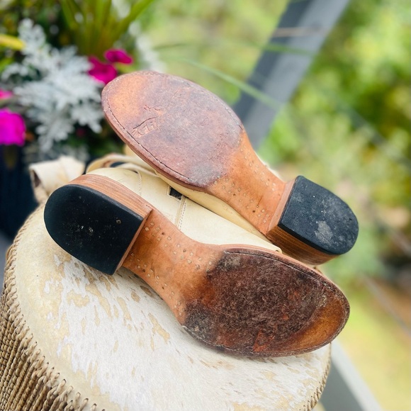 FREEBIRD BY STEVEN Simba Leather Ankle Booties Boots Braided Wrap Around Size 8 - Picture 11 of 15